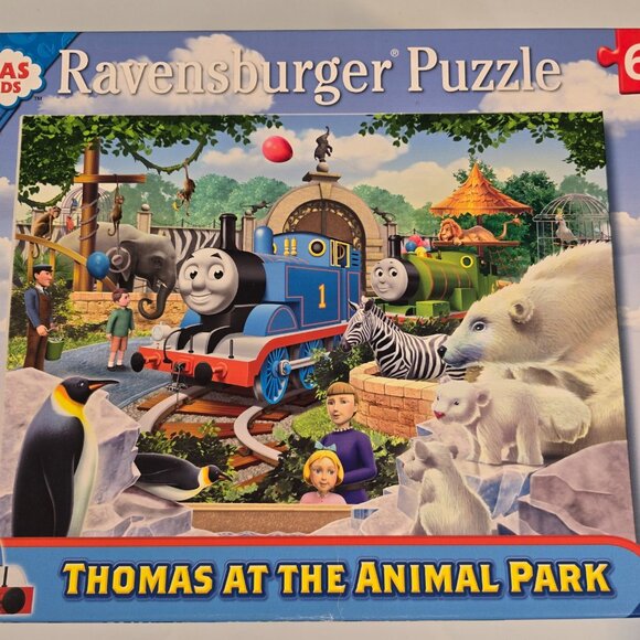 Vintage Thomas & Friends Ravensburger Puzzle 100 Pc Thomas At The Animal Park 6+ - Picture 1 of 9